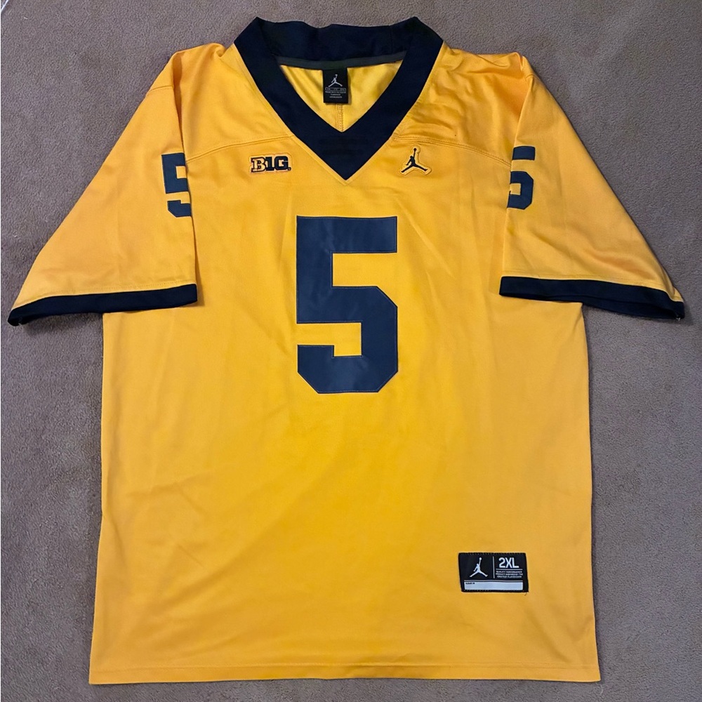 Jordan Big 10 #5 Jordan Peppers Jersey University of Michigan Wolverines 2XL